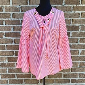 Michael Kors Creamsicle Top, Md, NWT